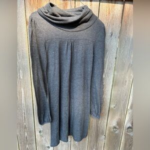 Old Navy charcoal gray turtleneck dress long sleeve
